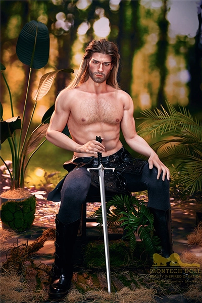 sitting naked upper body doll