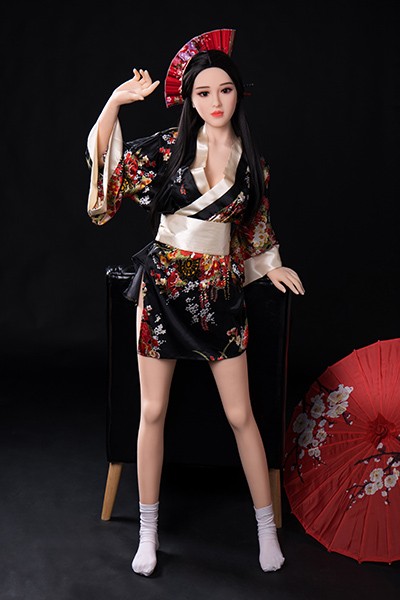 standing female asian doll