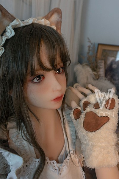 sitting japanese cosplay doll