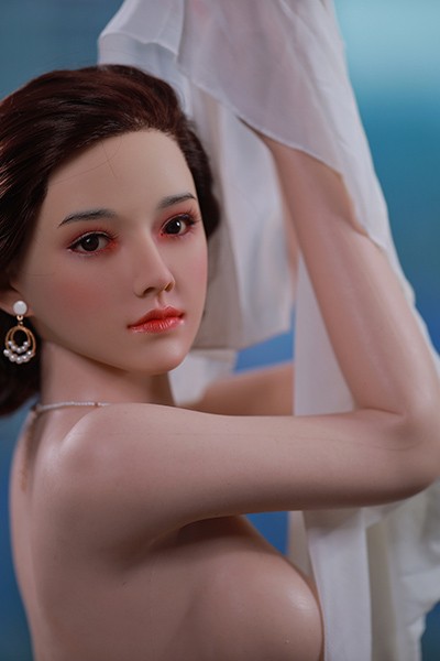 side view of doll head