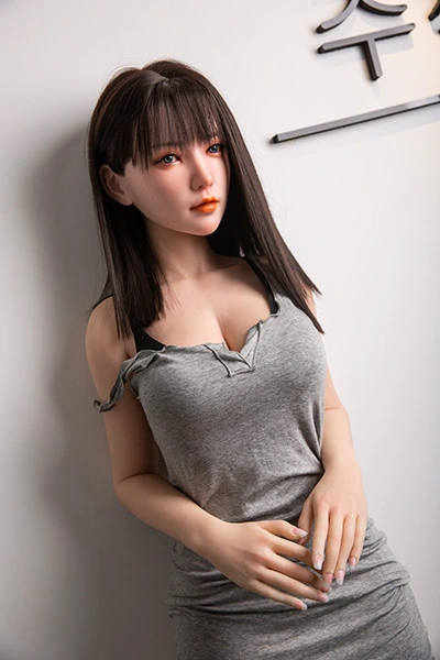 side view of standing doll