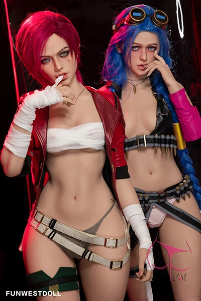 Vi and Jinx -League of Legends Funwest Game Cosplay Sex Doll 