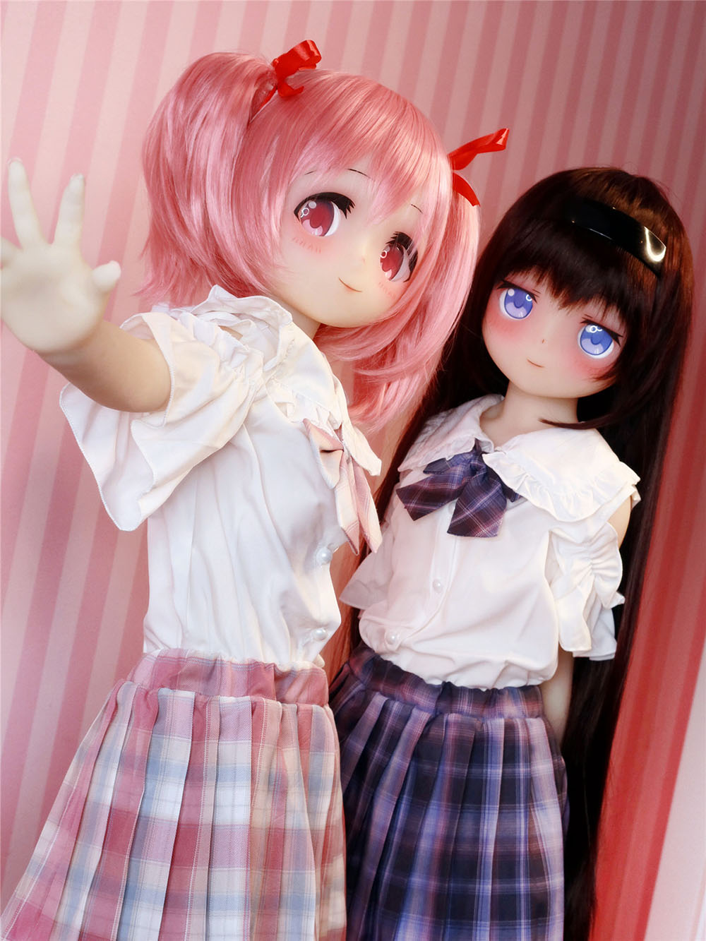 Madoka and Homura Puella Magi japanese cosplay AA-cup high quality sex doll