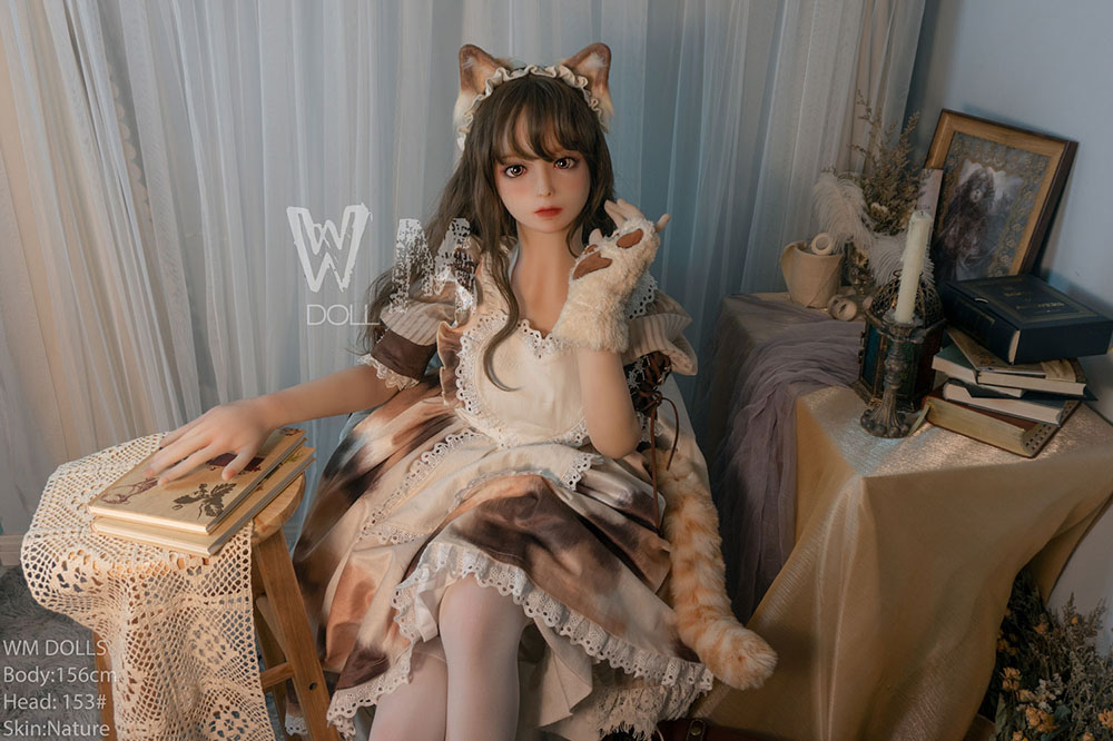 sitting japanese cosplay doll