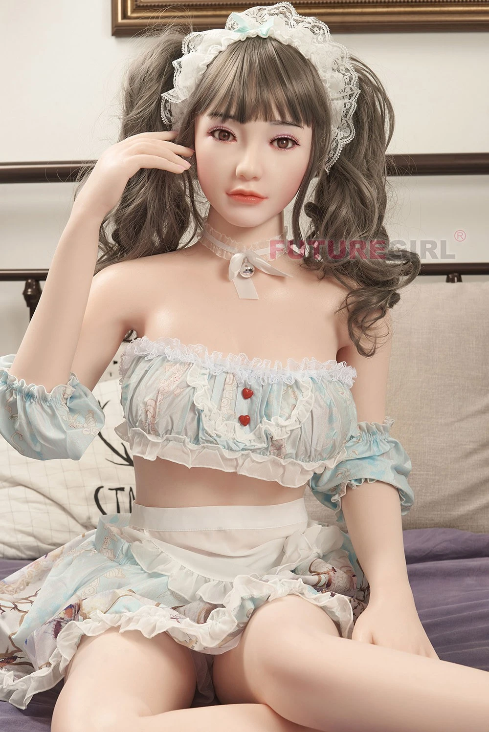 sitting maid cosplay sex doll