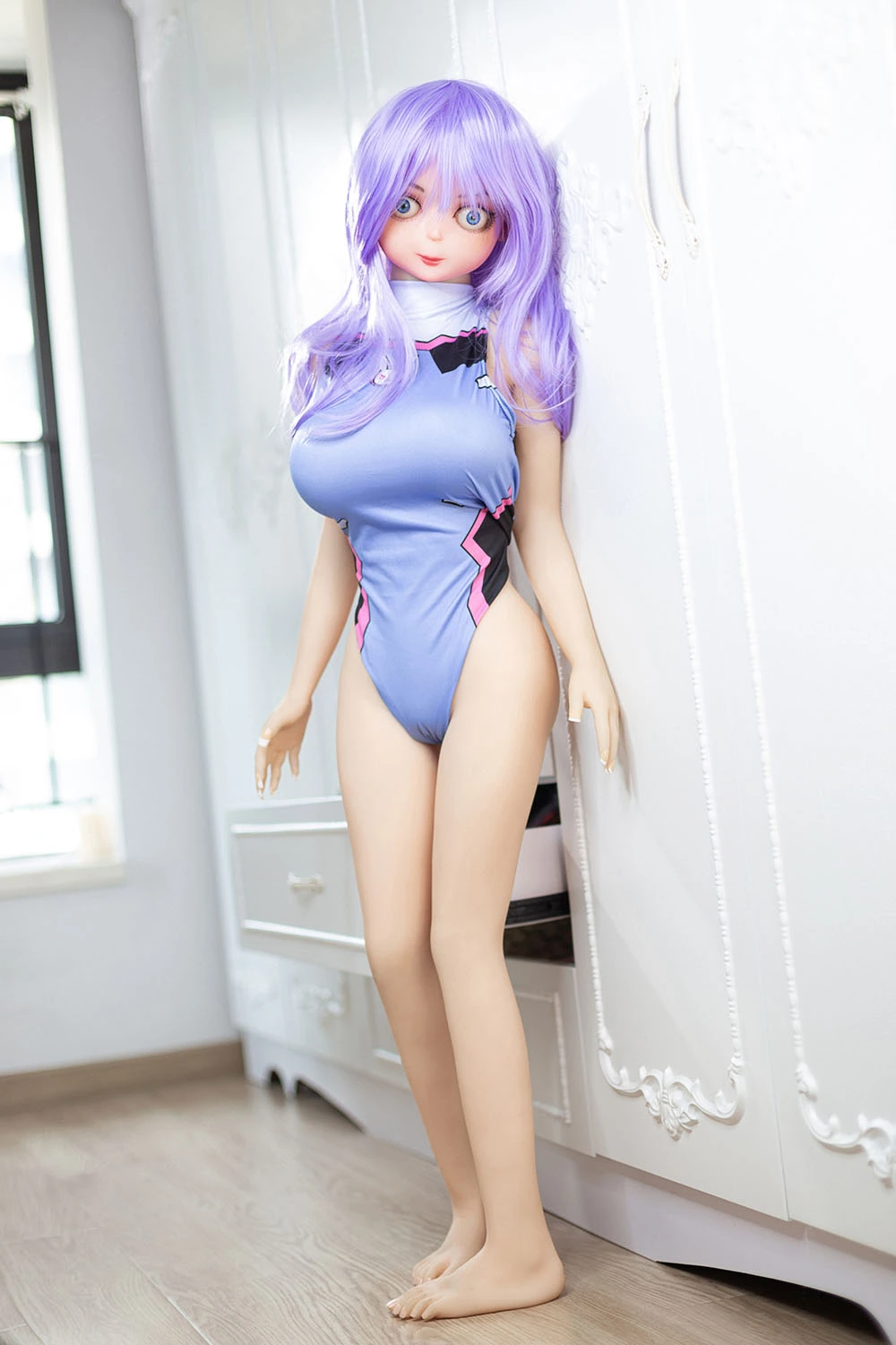 Purple Hair erotic doll
