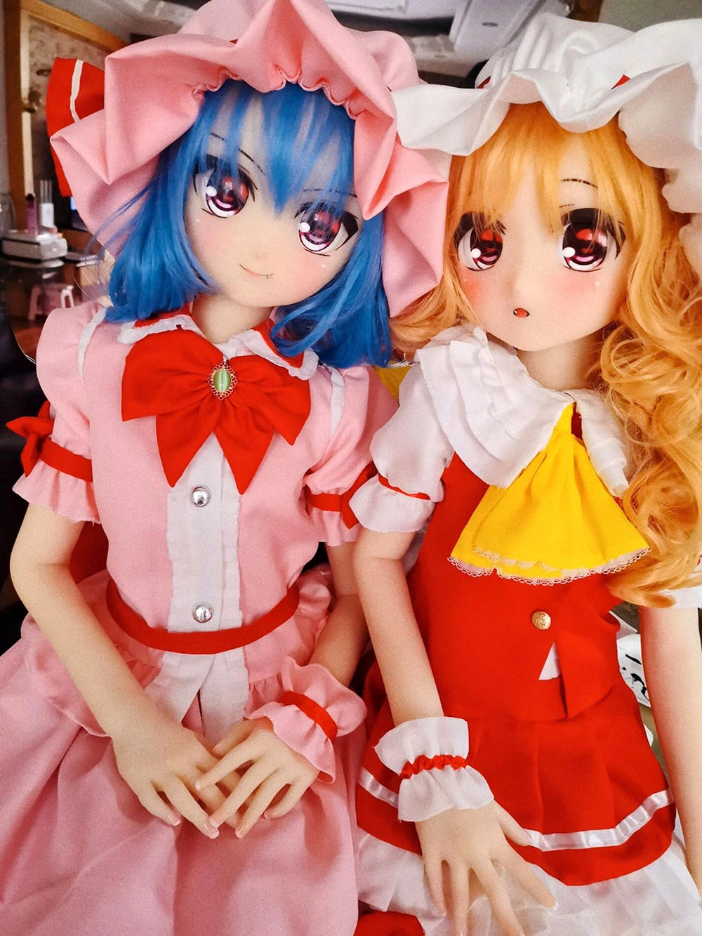 real life slender flandre scarlet anime sex doll from touhou made of high quality TPE material with big breasts