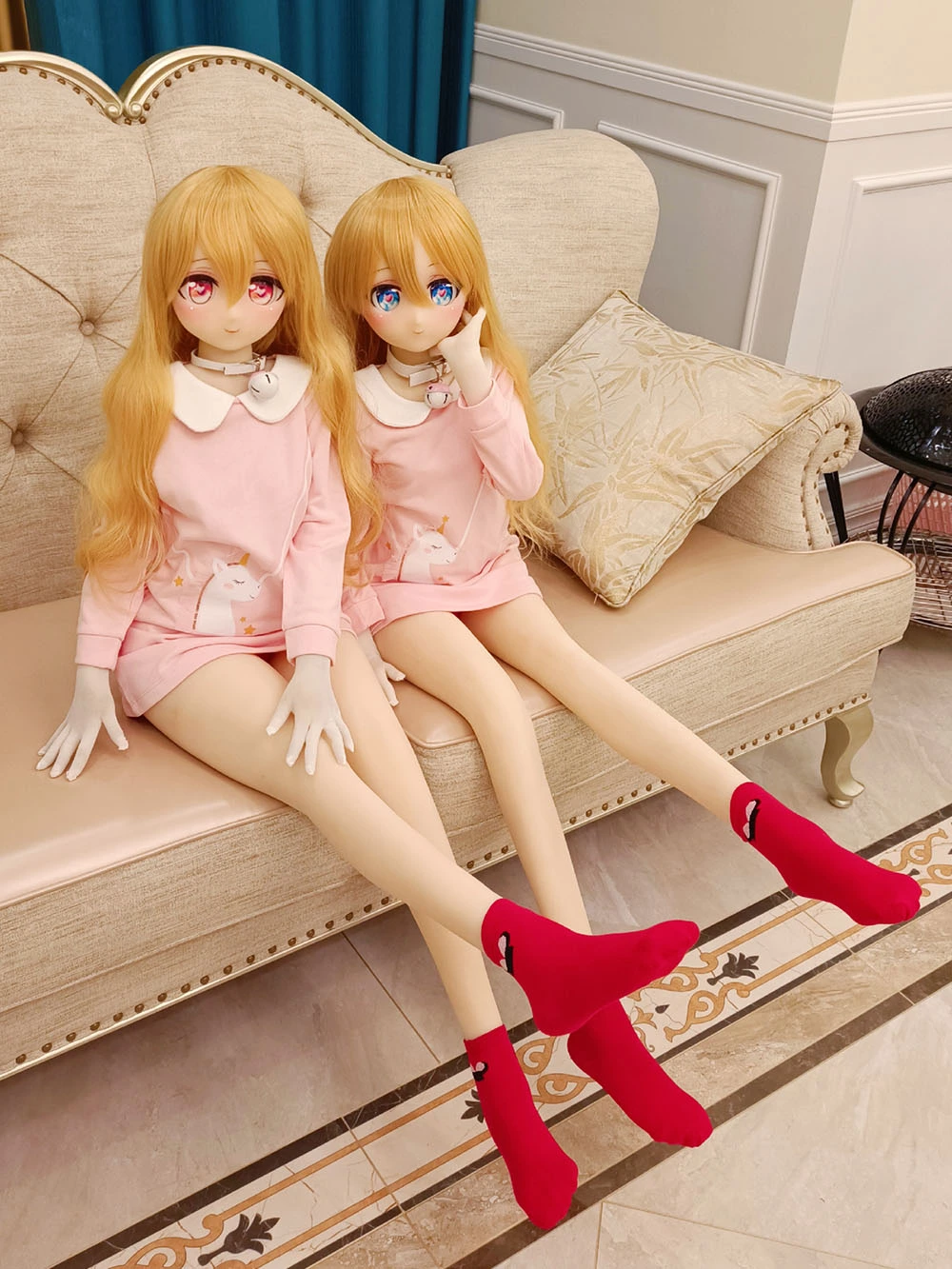 135cm flat chested Aotume life size Bronde Loli petite Sex Doll
