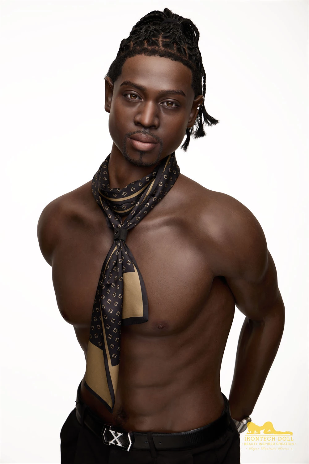 Roman Todd 176cm handsome black male sex doll for women with big cock