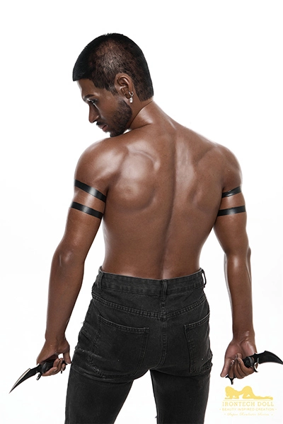 James Deen -176cm/5ft9 Silicone Muscular Black Sex Doll