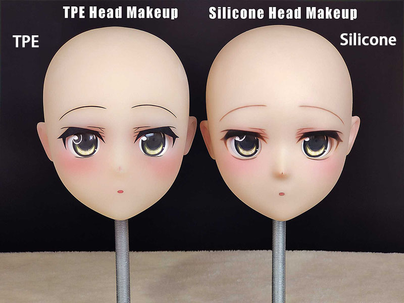 TPE and Silicone sex doll head