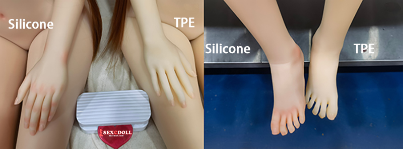 TPE and Silicone sex doll body